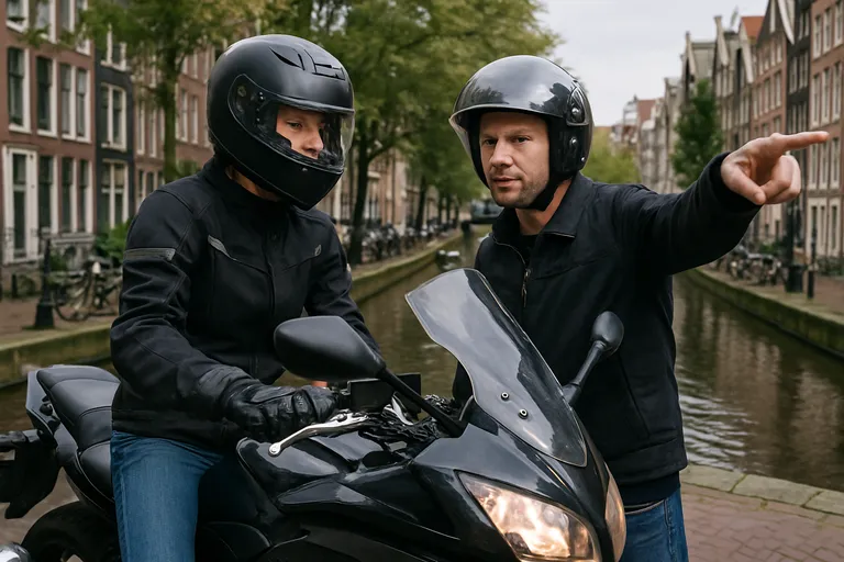 Motorrijlessen volgen in Amsterdam